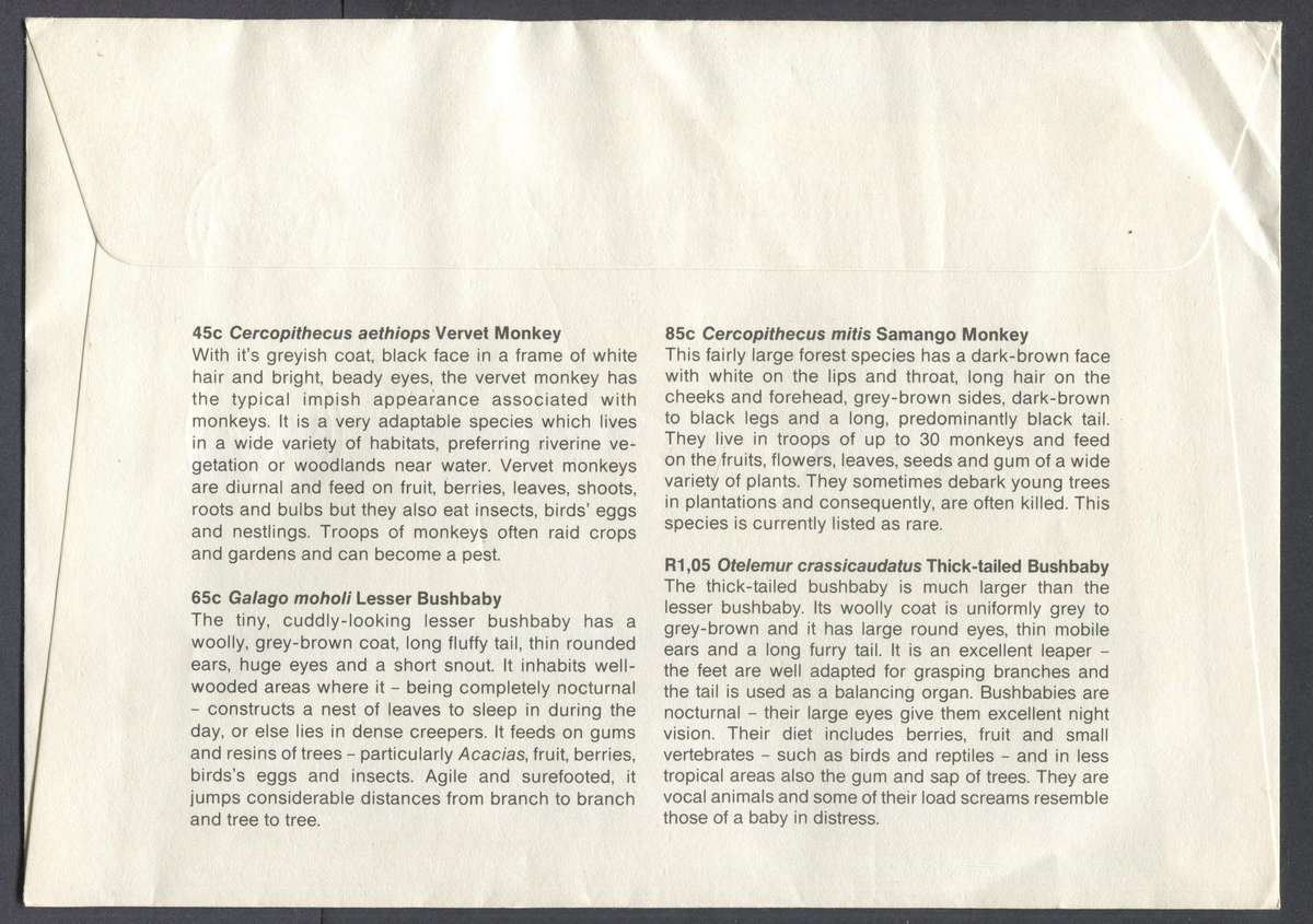 Venda - Miniature Sheet FDC - No S3