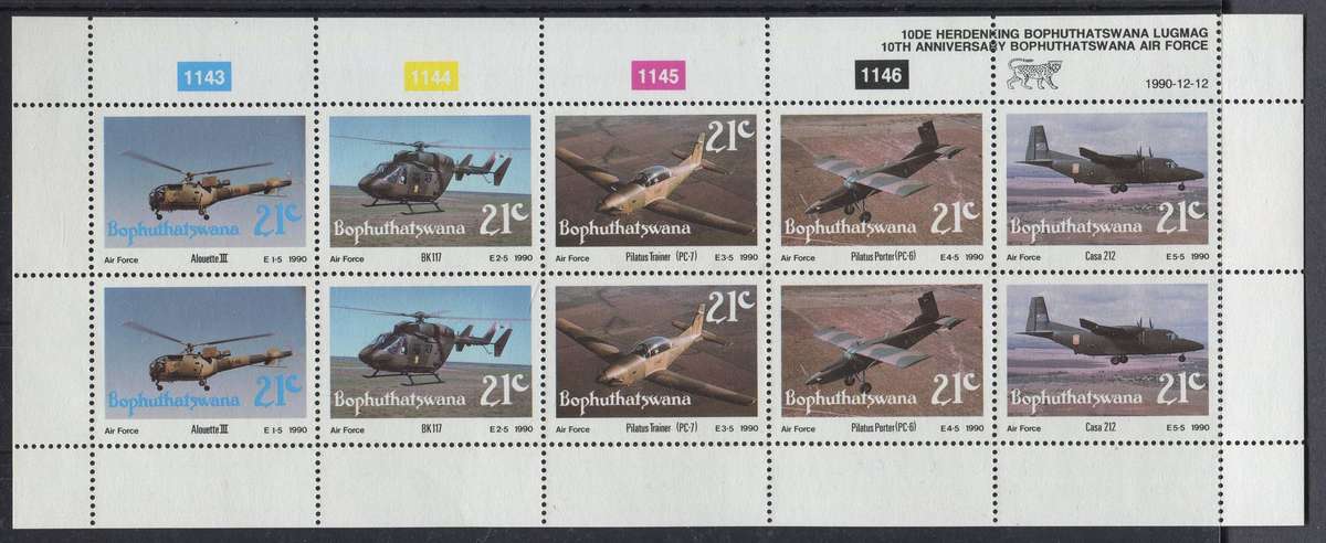 Bophuthatswana - 1 Sheet of 10 - 1990 - MNH