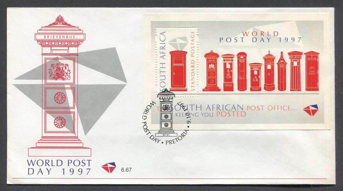 RSA - Miniature Sheet FDC No 6.67 - 1997