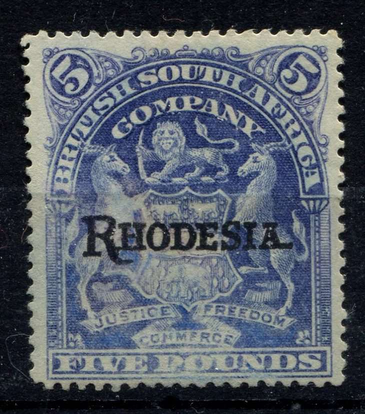 BSCA - 5 Pound - 1909 - Fiscally Used