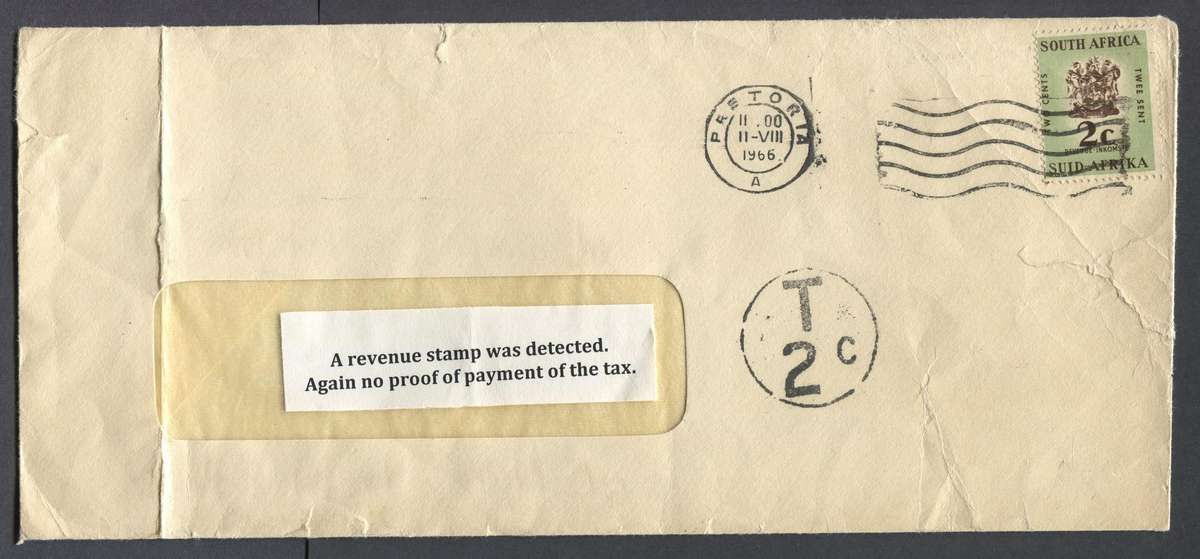 RSA - Cover With Revenue Stamp And Taxed