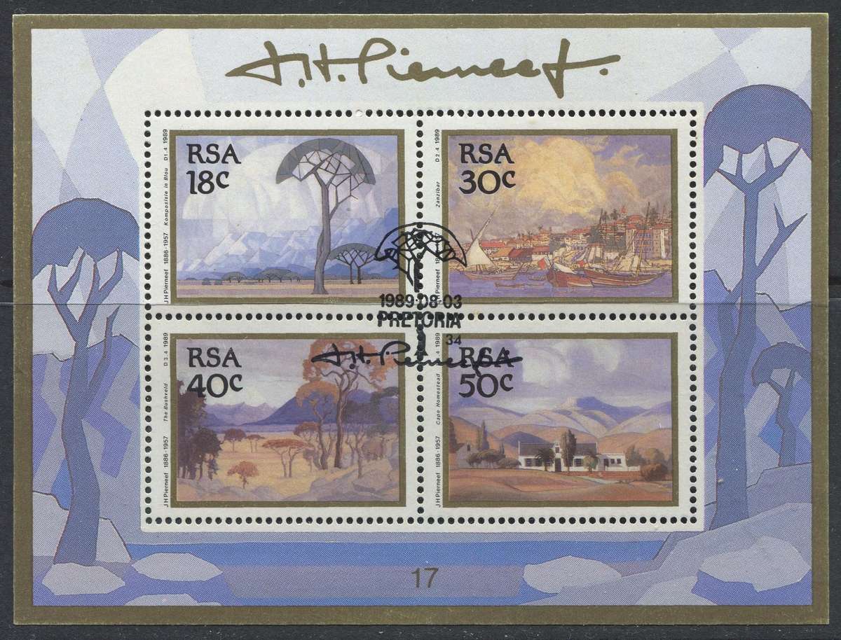 RSA - Miniature Sheet - 1989 - Used(CTO)