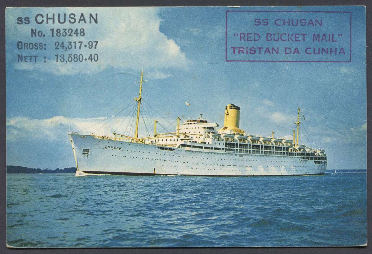 Tristan Da Cunha - "Red Bucket Mail" - Post Card