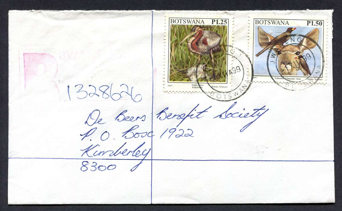 Botswana - Small Size Registered Cover