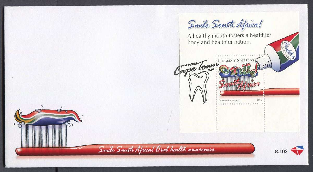 RSA - Miniature Sheet FDC - No 8.102 - 2016