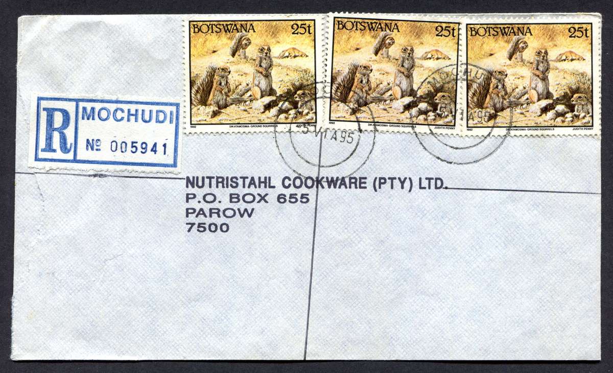 Botswana - Small Size Registered Cover