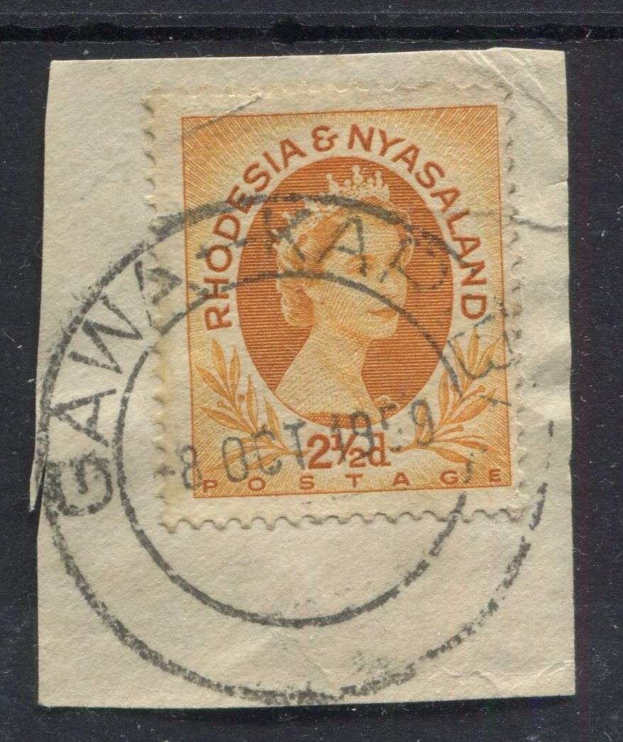 Rhodesia and Nyasaland - Used On Piece