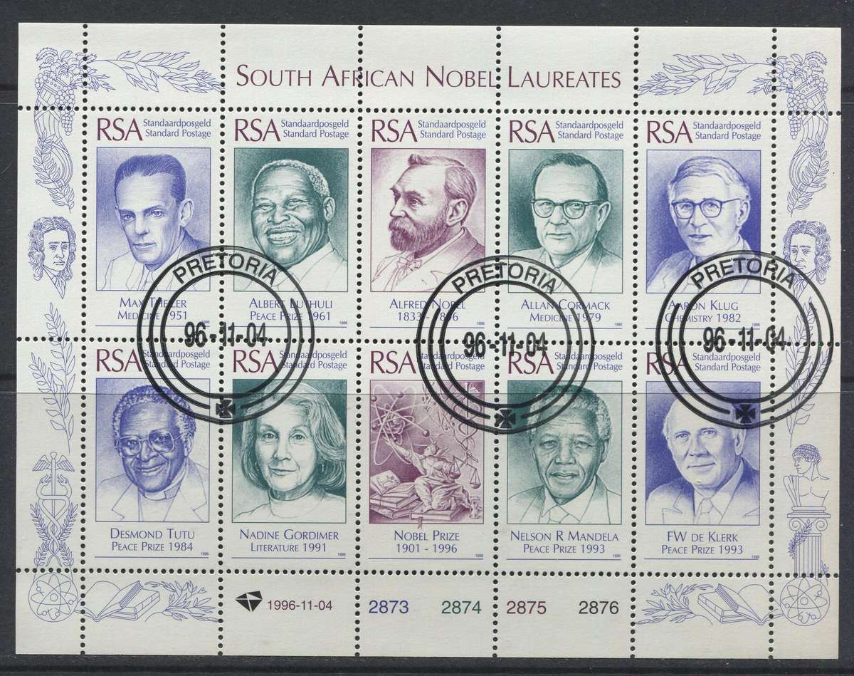 RSA - Sheet Of 10 - 1996 - Used(CTO)