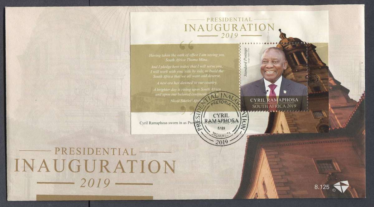 RSA - Miniature Sheet FDC - No 8.125 - 2020