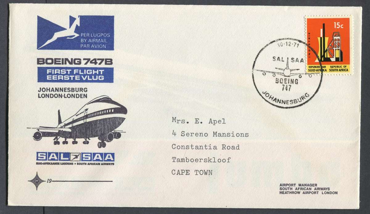 RSA - FDC No 19 - 1971
