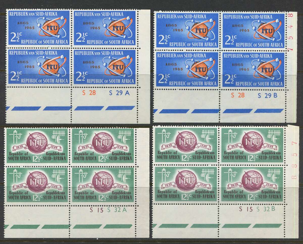 RSA - Set of 4 Control  Blocks Of 4 - 1965 - MNH