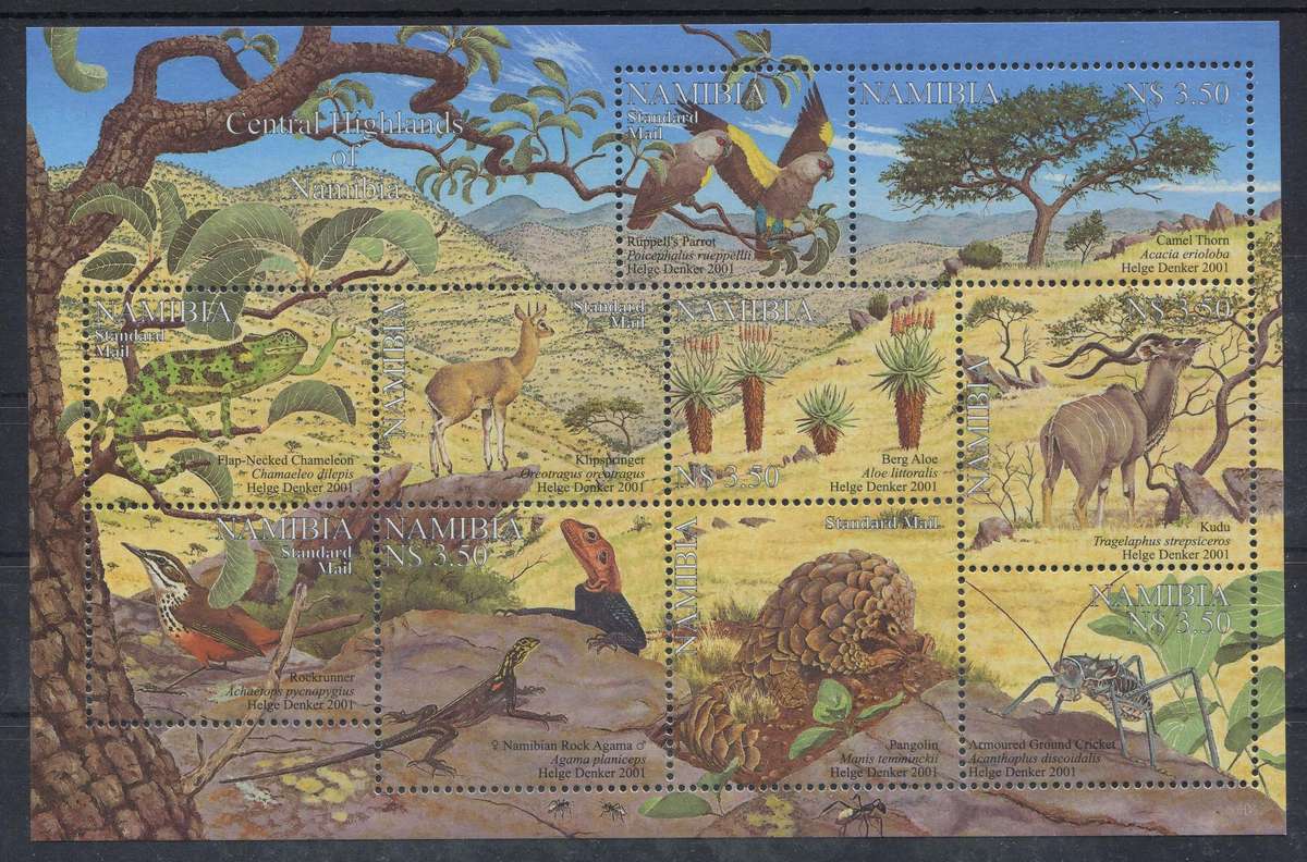 Namibia - Miniature Sheet - 2001 - MNH