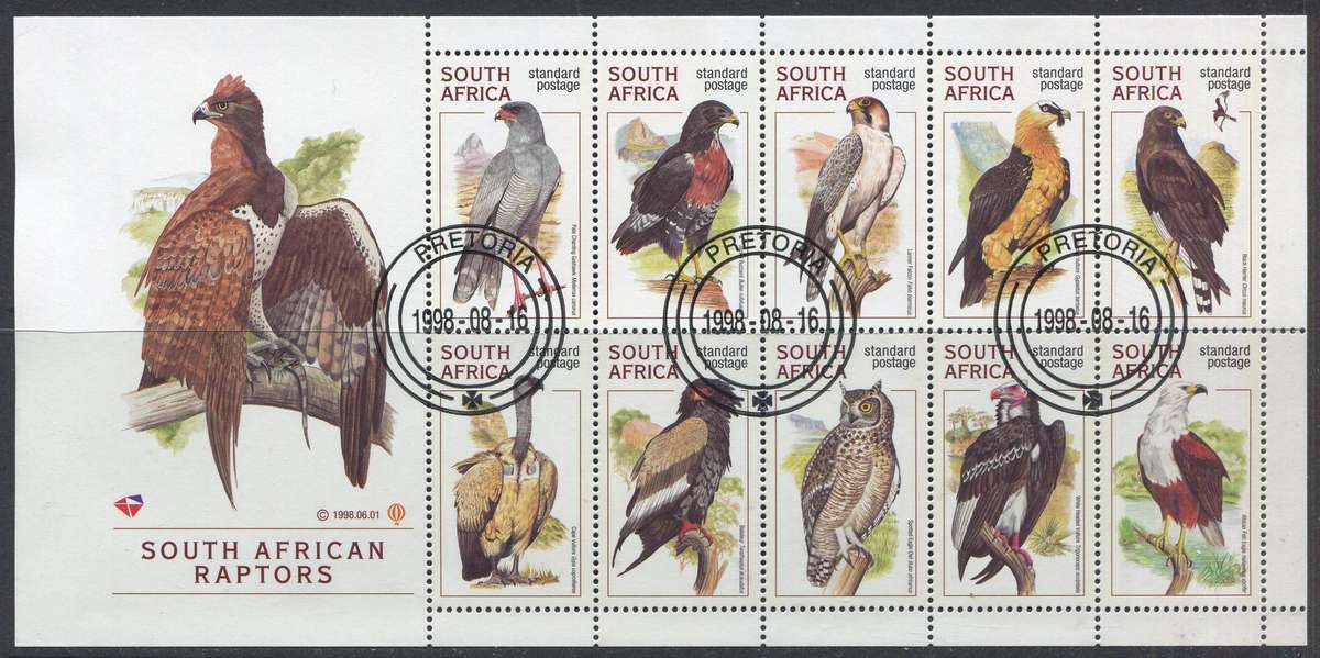 RSA - Sheet Of 10 - 1998 - Used(CTO)