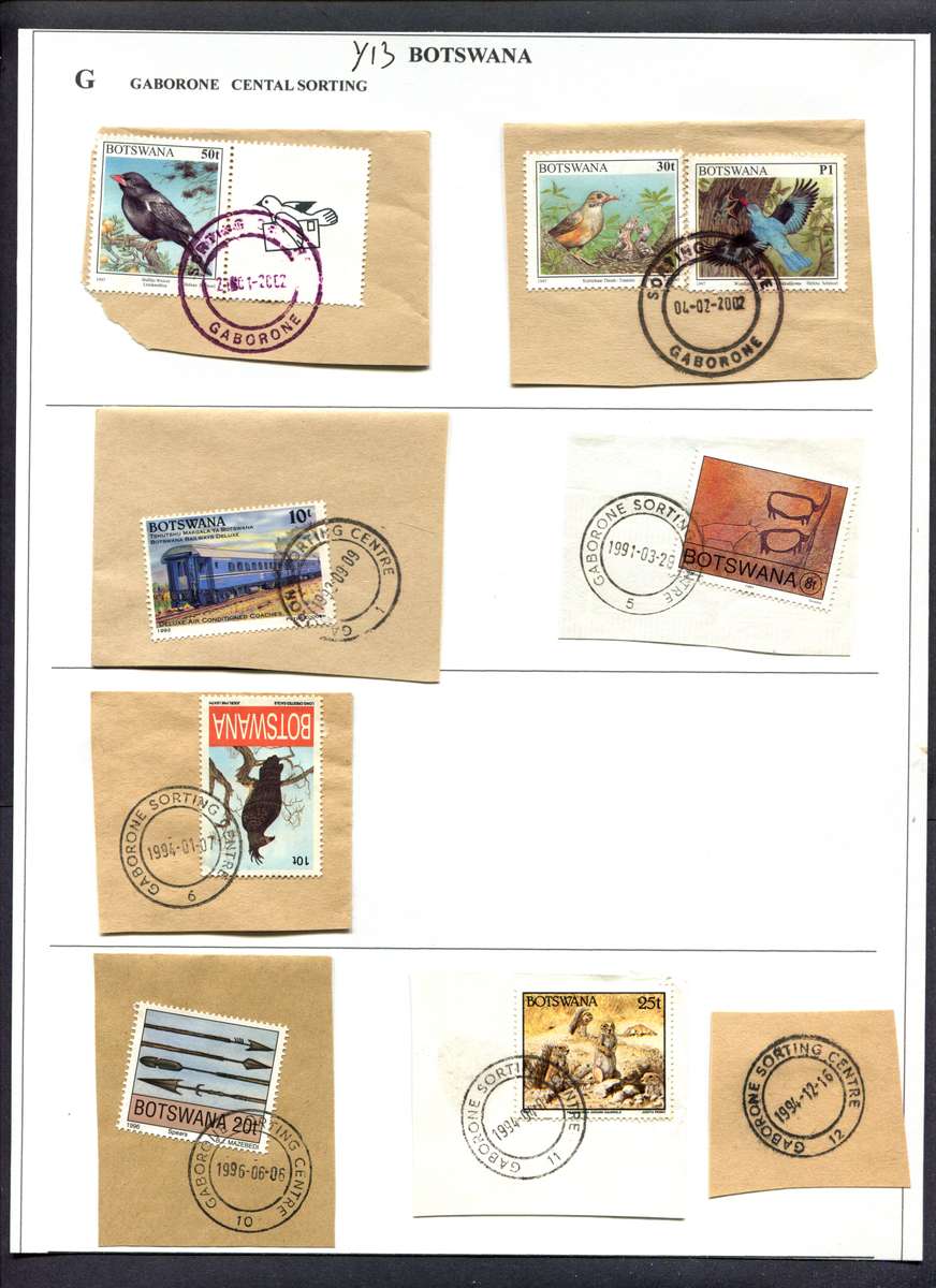 Botswana - 8 Pieces Mounted(Hinged) on Album Page