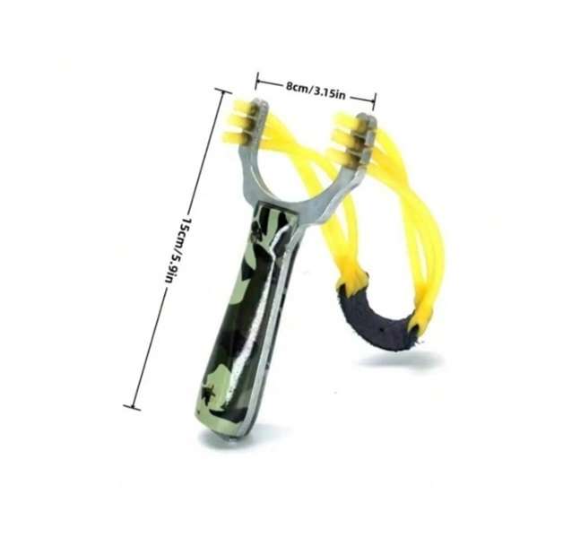 Powerful Wishbone High Velocity Camo Hunting or Self Defence Slingshot