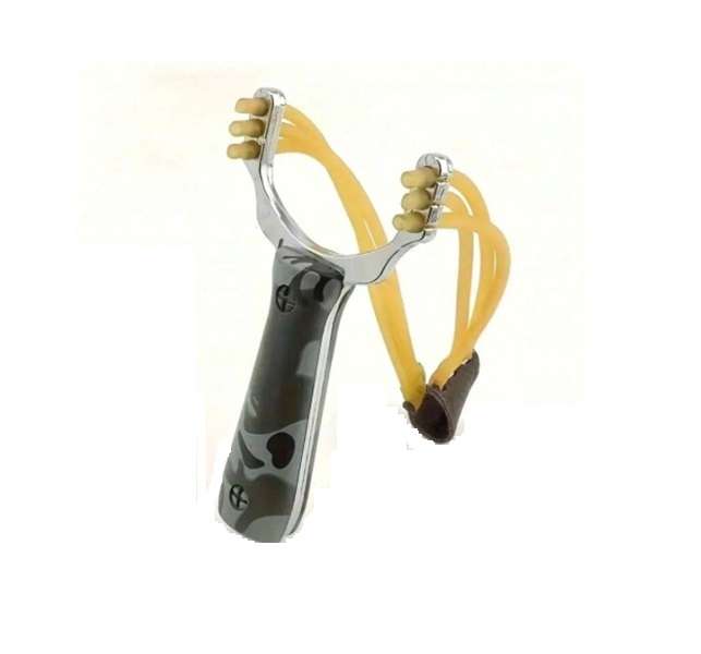 Powerful Wishbone High Velocity Camo Hunting or Self Defence Slingshot