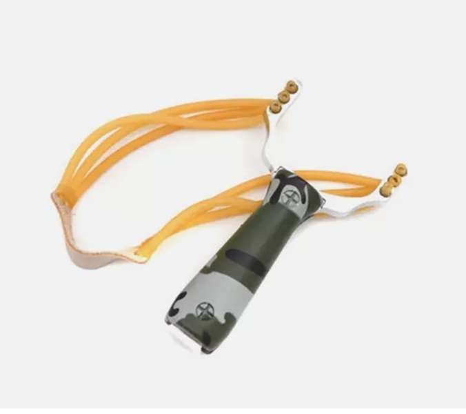 Powerful Wishbone High Velocity Camo Hunting or Self Defence Slingshot