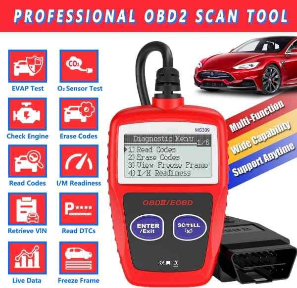 MS309 Multifunction OBD II / EOBD Auto Diagnostic Scanner Tool