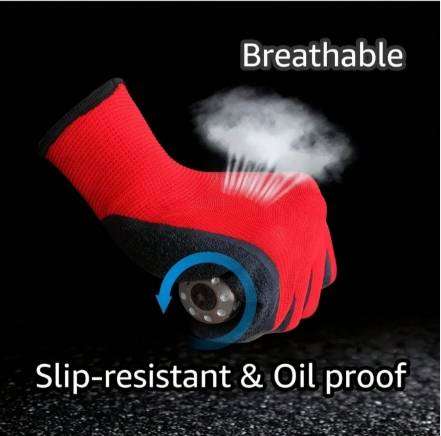 Quality Heat Resistant Nitrile Rubber Coated Work Gloves