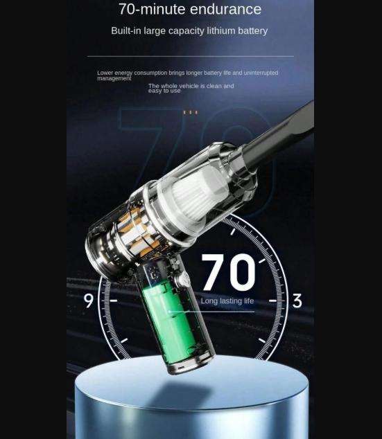 Powerful Cordless Rechargable 3-IN-1 Handheld Vacuum Cleaner & Blower