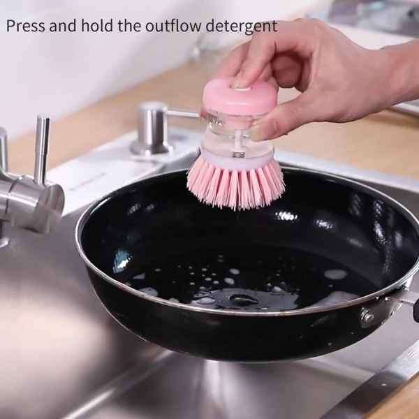 Fantastic Soap Dispensing Scrubbing & Cleaning Pan Brush
