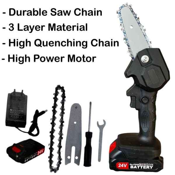 Powerful & High Quality 24V Mini Wireless Electric Chainsaw