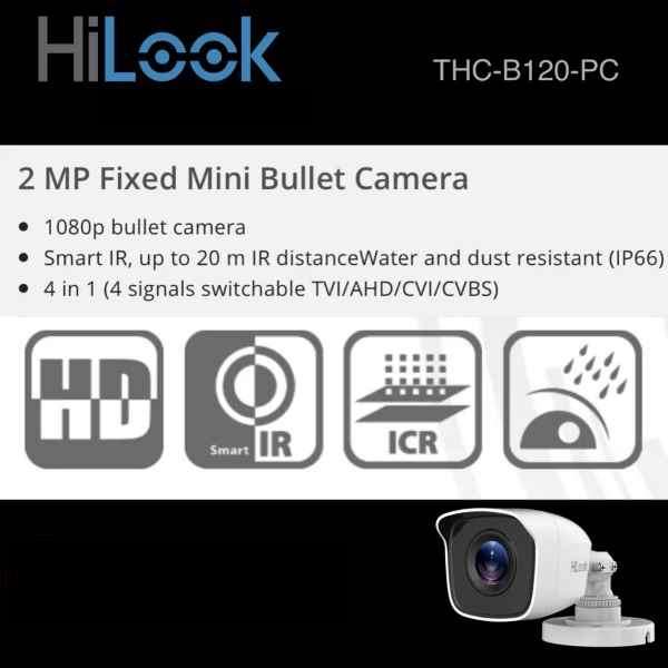 HILOOK INCREDIBLE 2MP OUTDOOR SURVEILLANCE CCTV BULLET CAMERA