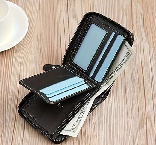 Mens Eyecatching Sleek Classic Look  Leather Bifold Supreme Quality Multislot Wallet