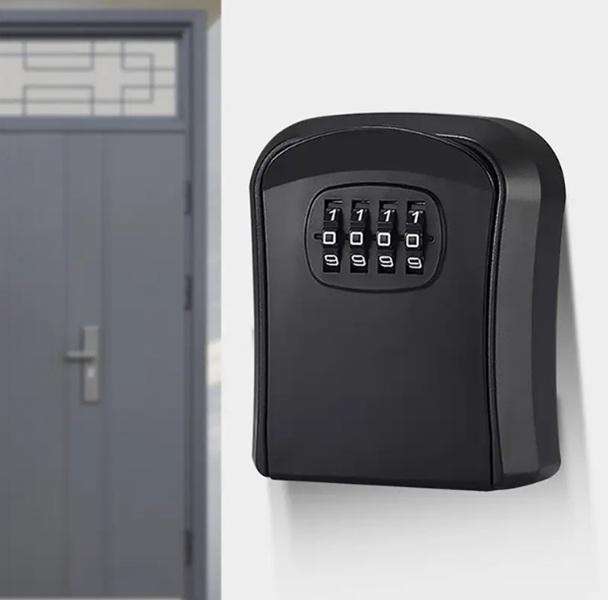 Portable & Quality Storage or Key Protect Four Digit Cypher Lock Box