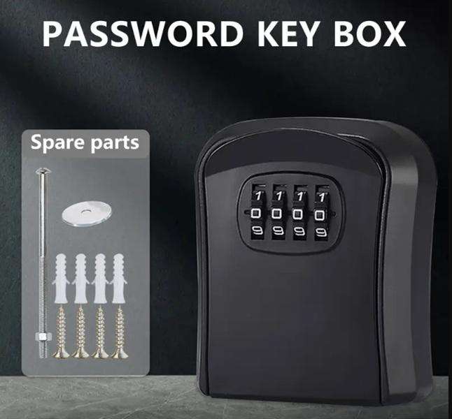 Portable & Quality Storage or Key Protect Four Digit Cypher Lock Box