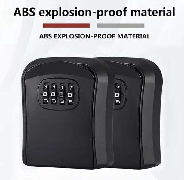 Portable & Quality Storage or Key Protect Four Digit Cypher Lock Box