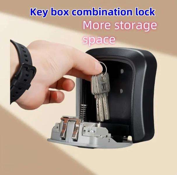 Portable & Quality Storage or Key Protect Four Digit Cypher Lock Box