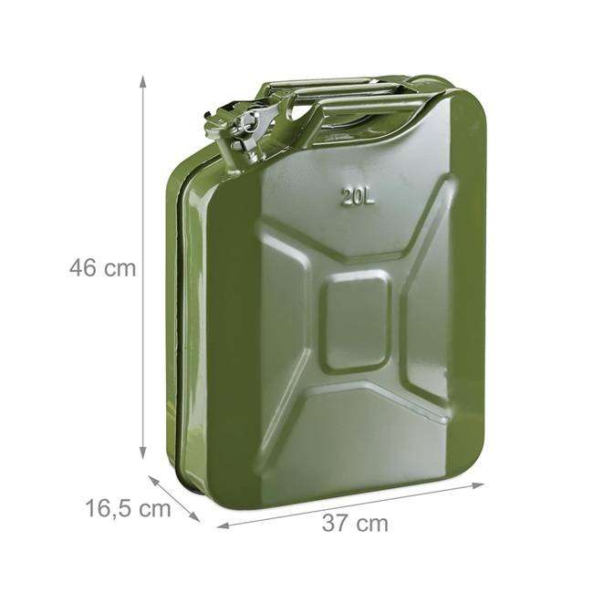 Robust & Solid Large 20L Military Grade Jerry Can Fuel Storage Tank