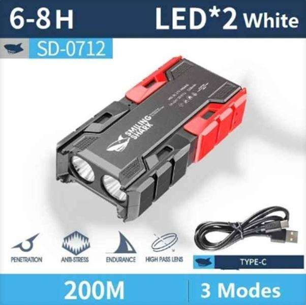 SMILING SHARK Multifunctional Outdoors Powerful Emergency Flashlight & Powerbank