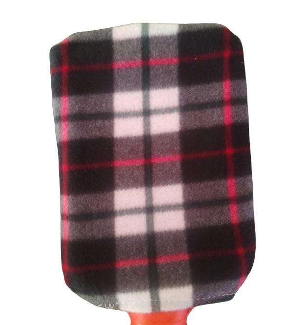 Blanket Patterned Fleece Covered Hot Water Bottle