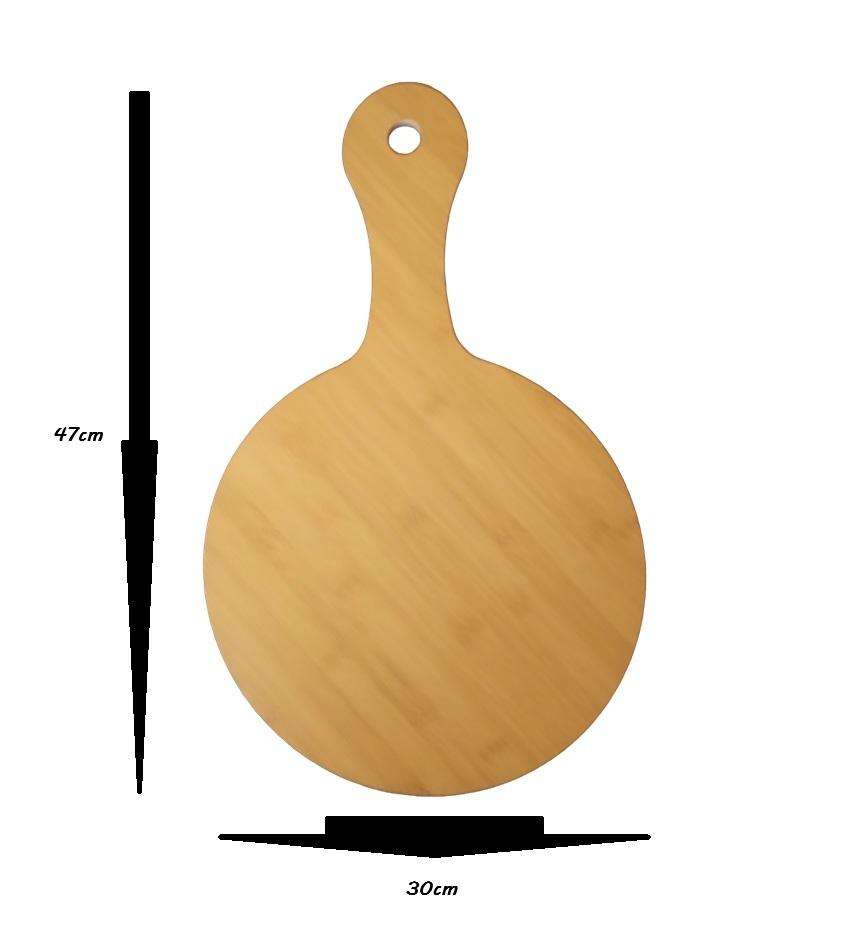 Quality Durable Bamboo Pizza Cutting and Serving Board