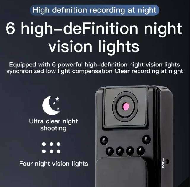 A8 Full HD Hidden Action or Security Bodycam