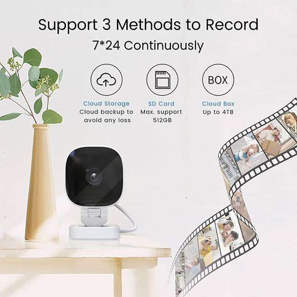 INCREDIBLE CRYSTAL CLEAR INDOOR / OUTDOOR 2K NIGHT VISION 2 WAY COMMS SURVEILLANCE CAMERA