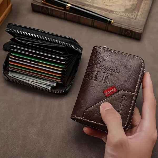 Vintage Inspired Stylish Quality KD Solid Leather Multiple Card Holder Wallet
