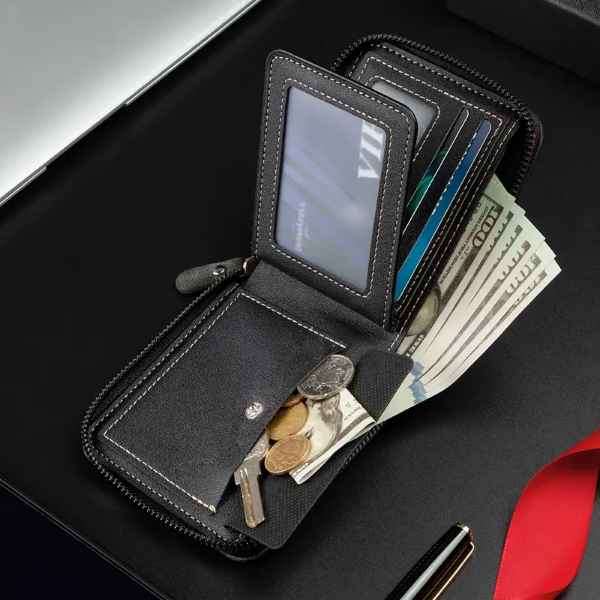 Mens Leather Bifold Wallet