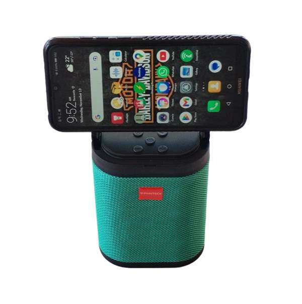 Finnteck CH-7696 Bluetooth Super Bass Portable Speaker with Built In Phone Holder
