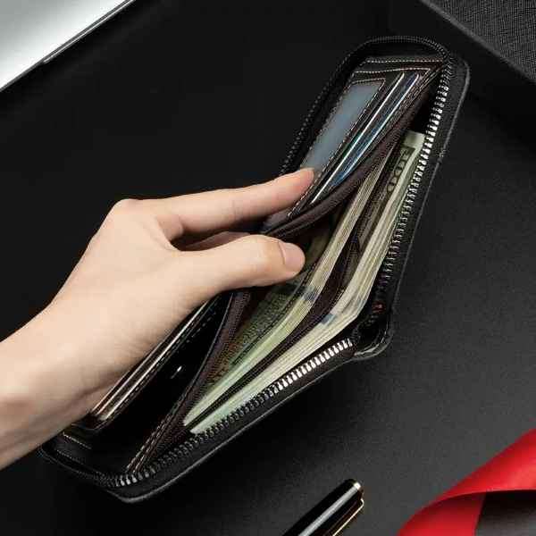 Mens Leather Bifold Wallet