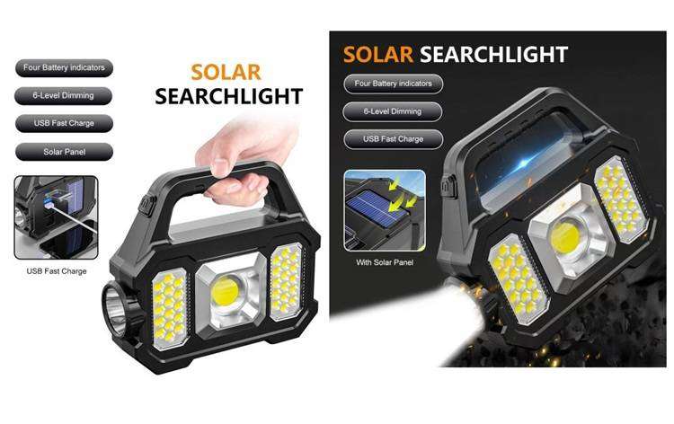 Multifunctional Powerful Rechargable Solar or Usb Emergency Indoors or Outdoors Lamp & Power Bank