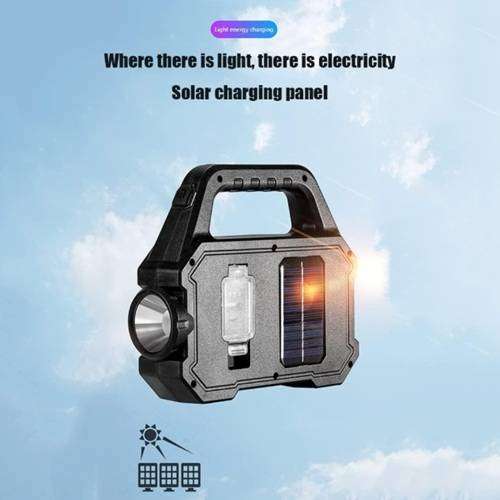 Multifunctional Powerful Rechargable Solar or Usb Emergency Indoors or Outdoors Lamp & Power Bank