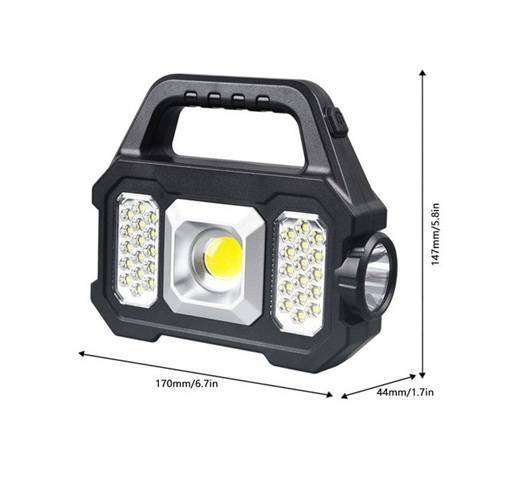 Multifunctional Powerful Rechargable Solar or Usb Emergency Indoors or Outdoors Lamp & Power Bank