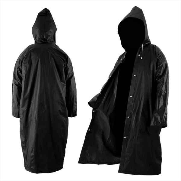 EVA Thickened Waterproof & Windproof Hooded Raincoat