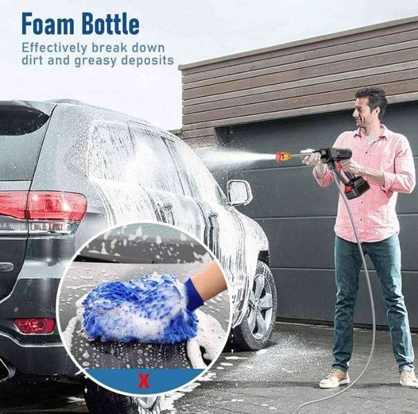 Powerful 48V Rechargable Cordless Car Washing Pressure Spray Gun