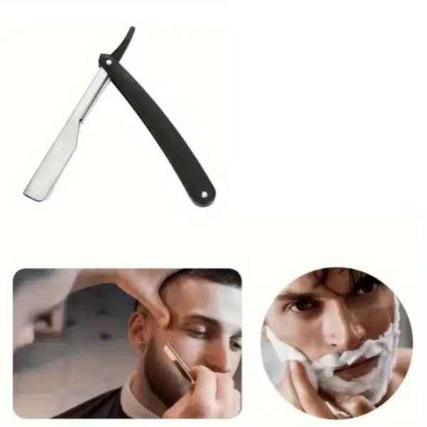 Vintage Stainless Steel Old School Foldable Fine Cut Throat Razor