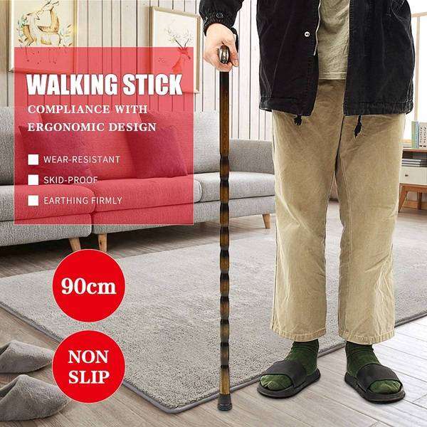 Hercules Bariatric Heavy Duty Black Walnut Wood Derby Handle Cane