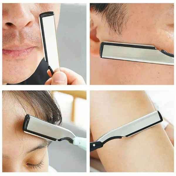 Vintage Stainless Steel Old School Foldable Fine Cut Throat Razor